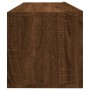 Brown oak plywood TV wall cabinet 100x30x30 cm by vidaXL, TV Furniture - Ref: Foro24-815098, Price: 44,31 €, Discount: %