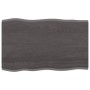 Tischplatte aus behandeltem Eichenholz, braune Live-Kante, 80 x 50 x 2 cm von vidaXL, Tischplatten - Ref: Foro24-364007, Prei...