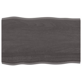 Tablero mesa madera tratada roble borde vivo marrón 80x50x2 cm de vidaXL, Tableros para mesas - Ref: Foro24-364007, Precio: 4...