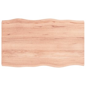 Tablero mesa madera tratada borde natural marrón 100x60x(2-4)cm de vidaXL, Tableros para mesas - Ref: Foro24-363954, Precio: ...