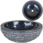 Lavabo mármol 40 cm negro de vidaXL, Lavabos - Ref: Foro24-242672, Precio: 129,68 €, Descuento: %