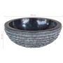 Lavabo mármol 40 cm negro de vidaXL, Lavabos - Ref: Foro24-242672, Precio: 129,68 €, Descuento: %