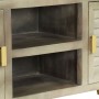 Mueble para TV madera maciza mango con latón gris 110x30x48 cm de vidaXL, Muebles TV - Ref: Foro24-246681, Precio: 211,01 €, ...