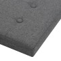 Taburetes almacenaje plegables 2 uds lino sintético gris oscuro de vidaXL, Taburetes y sillas plegables - Ref: Foro24-247079,...