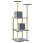 Cat scratching post with light gray sisal posts 141 cm by vidaXL, Cat furniture - Ref: Foro24-171525, Price: 54,51 €, Discoun...