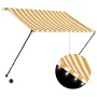 Retractable awning with yellow and white LED 200x150 cm by vidaXL, Awnings - Ref: Foro24-145909, Price: 44,89 €, Discount: %