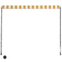 Retractable awning with yellow and white LED 200x150 cm by vidaXL, Awnings - Ref: Foro24-145909, Price: 44,89 €, Discount: %