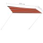 Toldo retráctil naranja y marrón 300x150 cm de vidaXL, Toldos - Ref: Foro24-145897, Precio: 75,76 €, Descuento: %