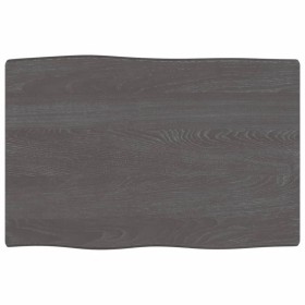 Tischplatte aus behandeltem Eichenholz, braune Live-Kante, 60 x 40 x 2 cm von vidaXL, Tischplatten - Ref: Foro24-363995, Prei...