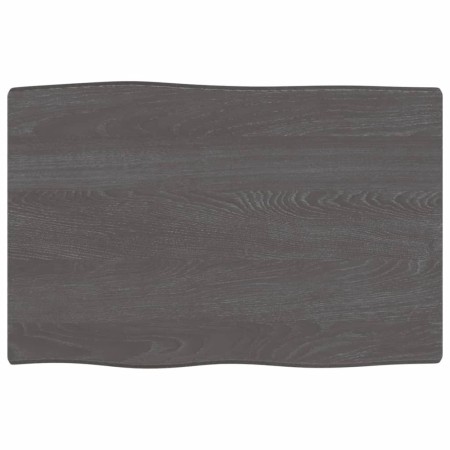 Treated oak wood table top brown live edge 60x40x2 cm by vidaXL, Table tops - Ref: Foro24-363995, Price: 40,35 €, Discount: %