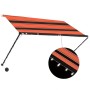 Retractable awning with orange and brown LED 250x150 cm by vidaXL, Awnings - Ref: Foro24-145931, Price: 52,39 €, Discount: %