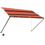 Retractable awning with orange and brown LED 250x150 cm by vidaXL, Awnings - Ref: Foro24-145931, Price: 52,39 €, Discount: %