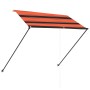 Retractable awning with orange and brown LED 250x150 cm by vidaXL, Awnings - Ref: Foro24-145931, Price: 52,39 €, Discount: %