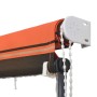 Toldo retráctil con LED naranja y marrón 250x150 cm de vidaXL, Toldos - Ref: Foro24-145931, Precio: 52,39 €, Descuento: %