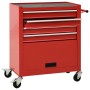 Tool cart with 4 red steel drawers by vidaXL, Cargo forklifts - Ref: Foro24-147187, Price: 189,66 €, Discount: %