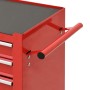 Tool cart with 4 red steel drawers by vidaXL, Cargo forklifts - Ref: Foro24-147187, Price: 189,66 €, Discount: %