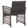 Garden armchairs with cushions 2 units brown synthetic rattan by vidaXL, Garden chairs - Ref: Foro24-46439, Price: 106,99 €, ...