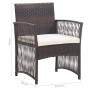 Garden armchairs with cushions 2 units brown synthetic rattan by vidaXL, Garden chairs - Ref: Foro24-46439, Price: 106,99 €, ...