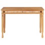 Mesa de comedor de jardín madera maciza de teca 110x65x80 cm de vidaXL, Mesas de jardín - Ref: Foro24-49385, Precio: 220,47 €...