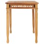 Mesa de comedor de jardín madera maciza de teca 110x65x80 cm de vidaXL, Mesas de jardín - Ref: Foro24-49385, Precio: 220,47 €...