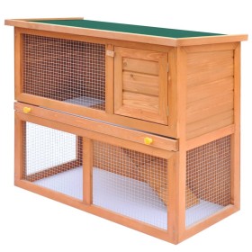 Small animal house hutch cage 1 wooden door by vidaXL, Cages and habitats for small animals - Ref: Foro24-170158, Price: 107,...