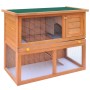 Casa de animales pequeños jaula conejera 1 puerta madera de vidaXL, Jaulas y habitáculos para animales pequeños - Ref: Foro24...