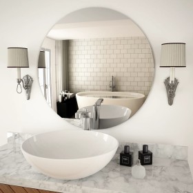 Round wall mirror, glass, 70 cm by vidaXL, Mirrors - Ref: Foro24-245705, Price: 55,99 €, Discount: %