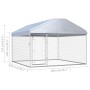 Outdoor kennel with roof 200x200x135 cm by vidaXL, Dog kennels and fences - Ref: Foro24-144493, Price: 186,34 €, Discount: %