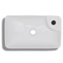 Ceramic sink with tap hole and white drain by vidaXL, Sinks - Ref: Foro24-141934, Price: 63,49 €, Discount: %