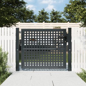 Anthracite gray steel garden gate 105x125 cm by vidaXL, garden gates - Ref: Foro24-154559, Price: 136,95 €, Discount: %