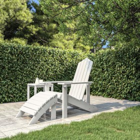 Adirondack Garden Chair with White HDPE Footrest by vidaXL, Garden chairs - Ref: Foro24-318645, Price: 130,99 €, Discount: %