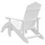 Adirondack Garden Chair with White HDPE Footrest by vidaXL, Garden chairs - Ref: Foro24-318645, Price: 140,64 €, Discount: %