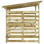 Caseta para leña de madera de pino impregnada de vidaXL, Bolsas y soportes de leña - Ref: Foro24-43325, Precio: 289,99 €, Des...