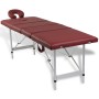 Red Four-Body Folding Aluminum Massage Stretcher Table by vidaXL, massage tables - Ref: Foro24-110098, Price: 194,91 €, Disco...