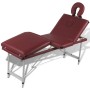 Red Four-Body Folding Aluminum Massage Stretcher Table by vidaXL, massage tables - Ref: Foro24-110098, Price: 194,91 €, Disco...