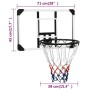 Transparentes Basketball-Rückbrett aus Polycarbonat, 71 x 45 x 2,5 cm von vidaXL, Basketball-Rückbretter - Ref: Foro24-93670,...