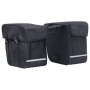 Bolsa doble para bicicleta alforja impermeable 35 L negra de vidaXL, Bolsas y maletas para bicicletas - Ref: Foro24-93250, Pr...