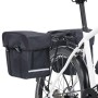 Bolsa doble para bicicleta alforja impermeable 35 L negra de vidaXL, Bolsas y maletas para bicicletas - Ref: Foro24-93250, Pr...