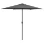 Anthracite gray aluminum pole garden umbrella 270x246 cm by vidaXL, Umbrellas - Ref: Foro24-47346, Price: 54,75 €, Discount: %