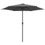 Anthracite gray aluminum pole garden umbrella 270x246 cm by vidaXL, Umbrellas - Ref: Foro24-47346, Price: 54,75 €, Discount: %