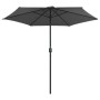 Anthracite gray aluminum pole garden umbrella 270x246 cm by vidaXL, Umbrellas - Ref: Foro24-47346, Price: 54,75 €, Discount: %