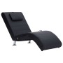 Diván de masaje con almohada de cuero sintético negro de vidaXL, Divanes - Ref: Foro24-281284, Precio: 215,27 €, Descuento: %