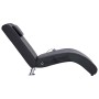 Diván de masaje con almohada de cuero sintético negro de vidaXL, Divanes - Ref: Foro24-281284, Precio: 215,27 €, Descuento: %