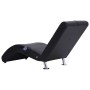 Diván de masaje con almohada de cuero sintético negro de vidaXL, Divanes - Ref: Foro24-281284, Precio: 215,27 €, Descuento: %