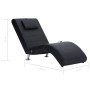 Diván de masaje con almohada de cuero sintético negro de vidaXL, Divanes - Ref: Foro24-281284, Precio: 215,27 €, Descuento: %