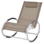 Silla mecedora de jardín de textilene gris topo de vidaXL, Sillas de jardín - Ref: Foro24-47783, Precio: 112,57 €, Descuento: %