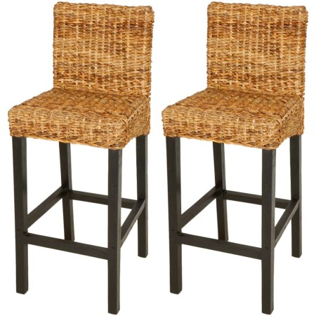 Kitchen bar stools 2 units abacá by vidaXL, Kitchen stools - Ref: Foro24-242687, Price: 212,99 €, Discount: %