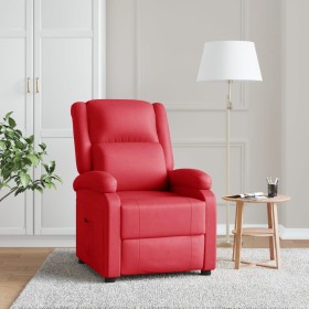 Red Faux Leather Recliner by vidaXL, Armchairs - Ref: Foro24-322441, Price: 192,99 €, Discount: %