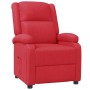 Sillón reclinable de cuero sintético rojo de vidaXL, Sillones - Ref: Foro24-322441, Precio: 192,99 €, Descuento: %