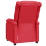 Sillón reclinable de cuero sintético rojo de vidaXL, Sillones - Ref: Foro24-322441, Precio: 192,99 €, Descuento: %